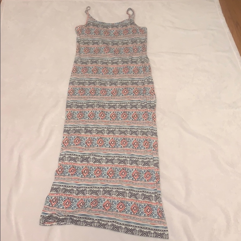 Long slit dress
